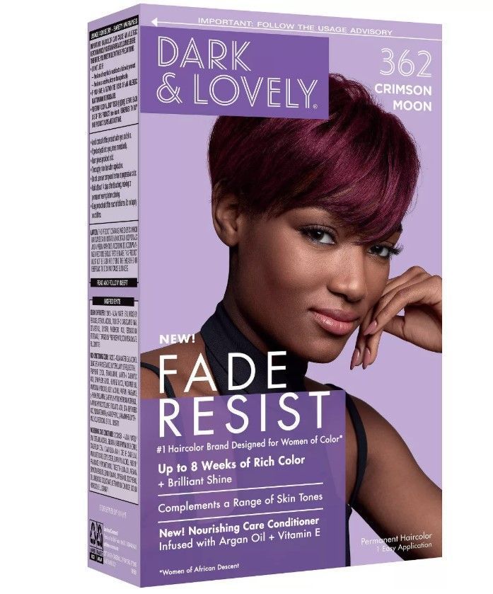 Dark & Lovely Fade Resist Hair Color #362 Crimson Moon Kit