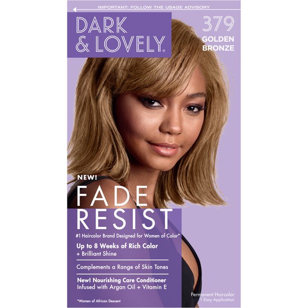 Dark & Lovely Fade Resist Hair Color #379 Golden Bronze Kit