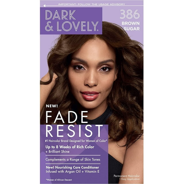 Dark & Lovely Fade Resist Hair Color #386 Brown Sugar Kit