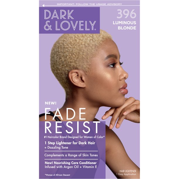 Dark & Lovely Fade Resist Hair Color #396 Luminous Blonde Kit