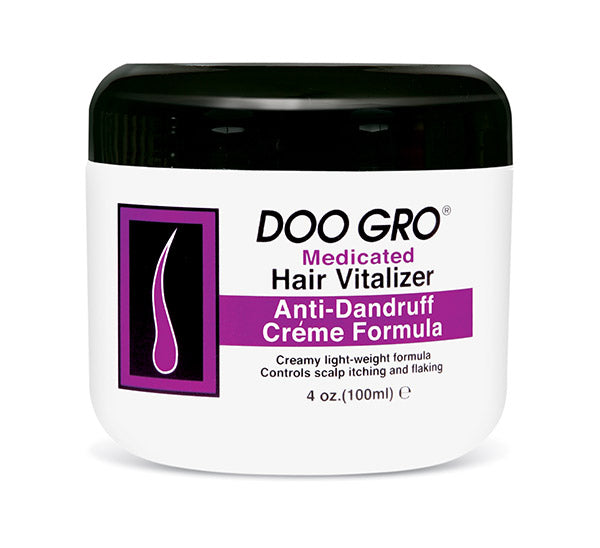 Doo Gro Medicated Hair Vitalizer Anti-Dandruff Creme Formula 4oz
