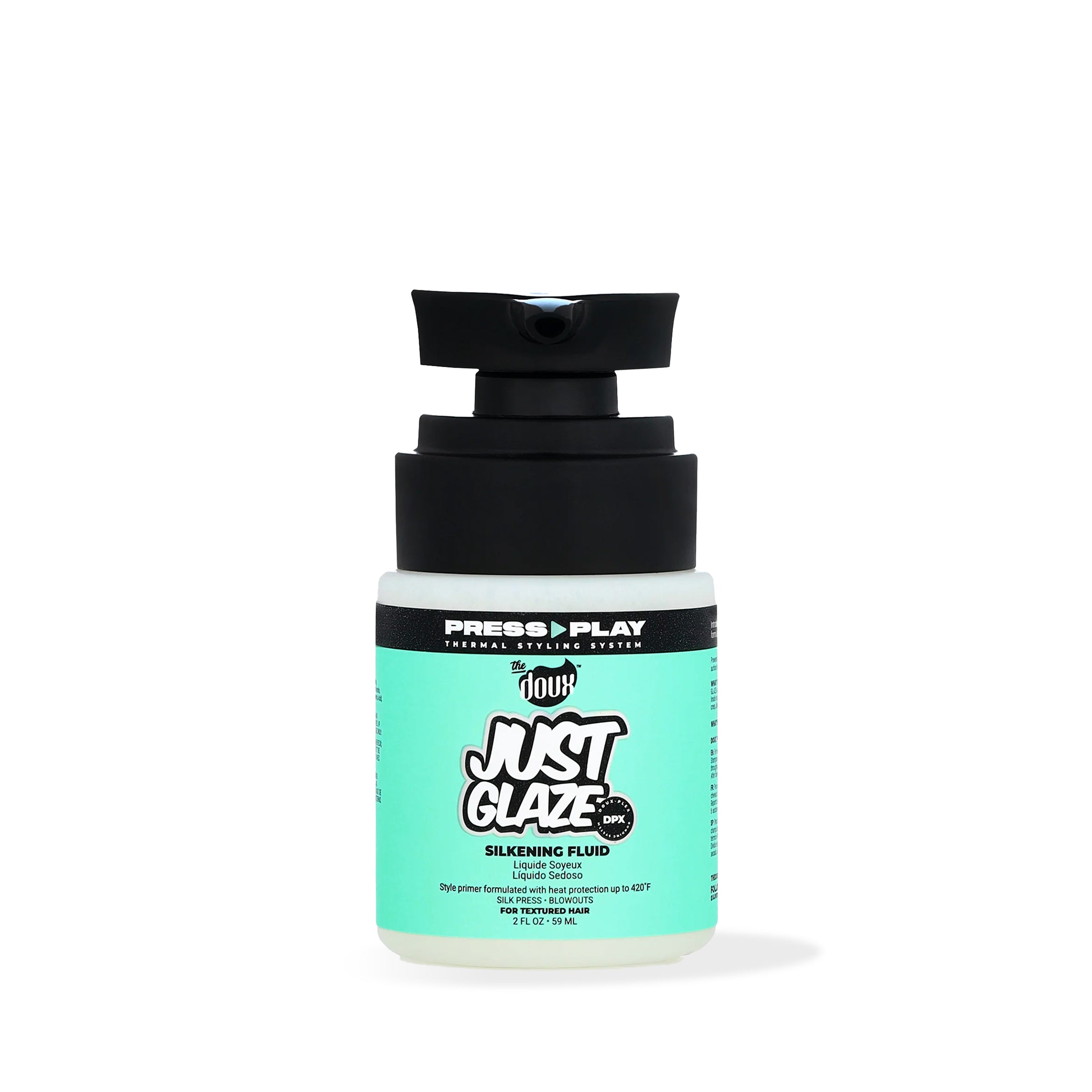 The Doux Press Play Just Glaze Silkening Fluid 2oz
