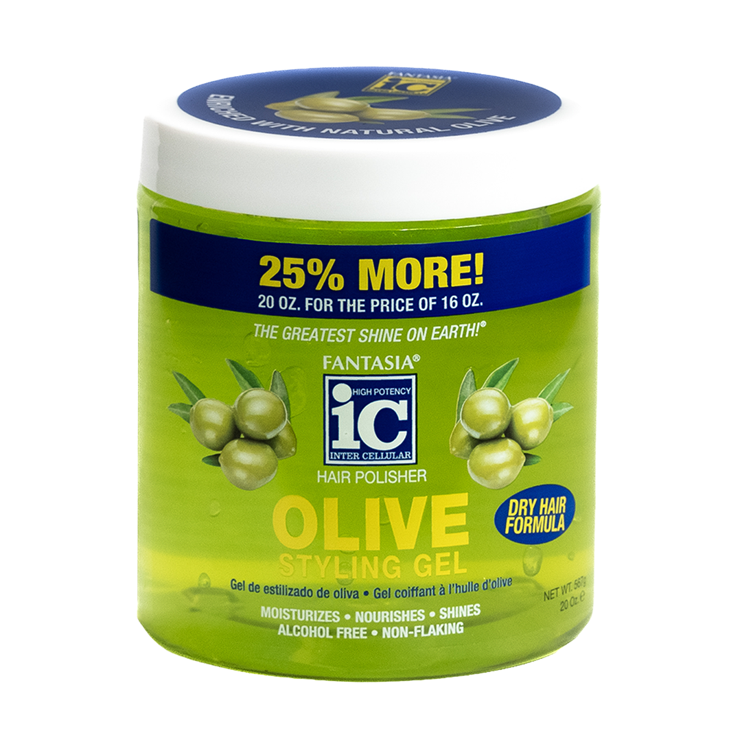 Fantasia IC Olive Styling Gel Dry Hair 20oz