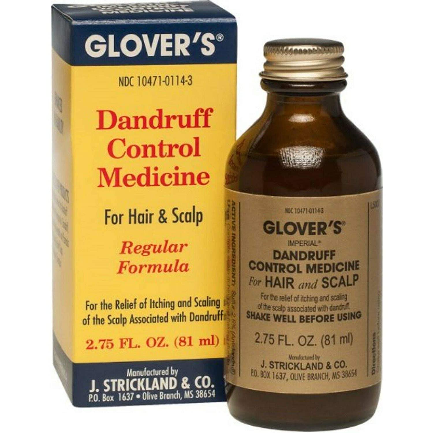 Glover's Dandruff Control Medicine - Regular Formula 2.75oz