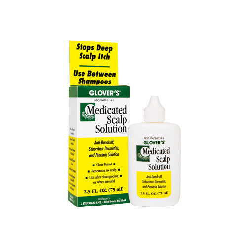 Glover's Medicated Scalp Solution 2.5oz