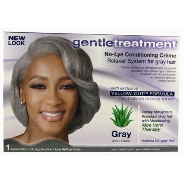 Gentle Treatment No-Lye Conditioning Creme Relaxer - Gray Kit