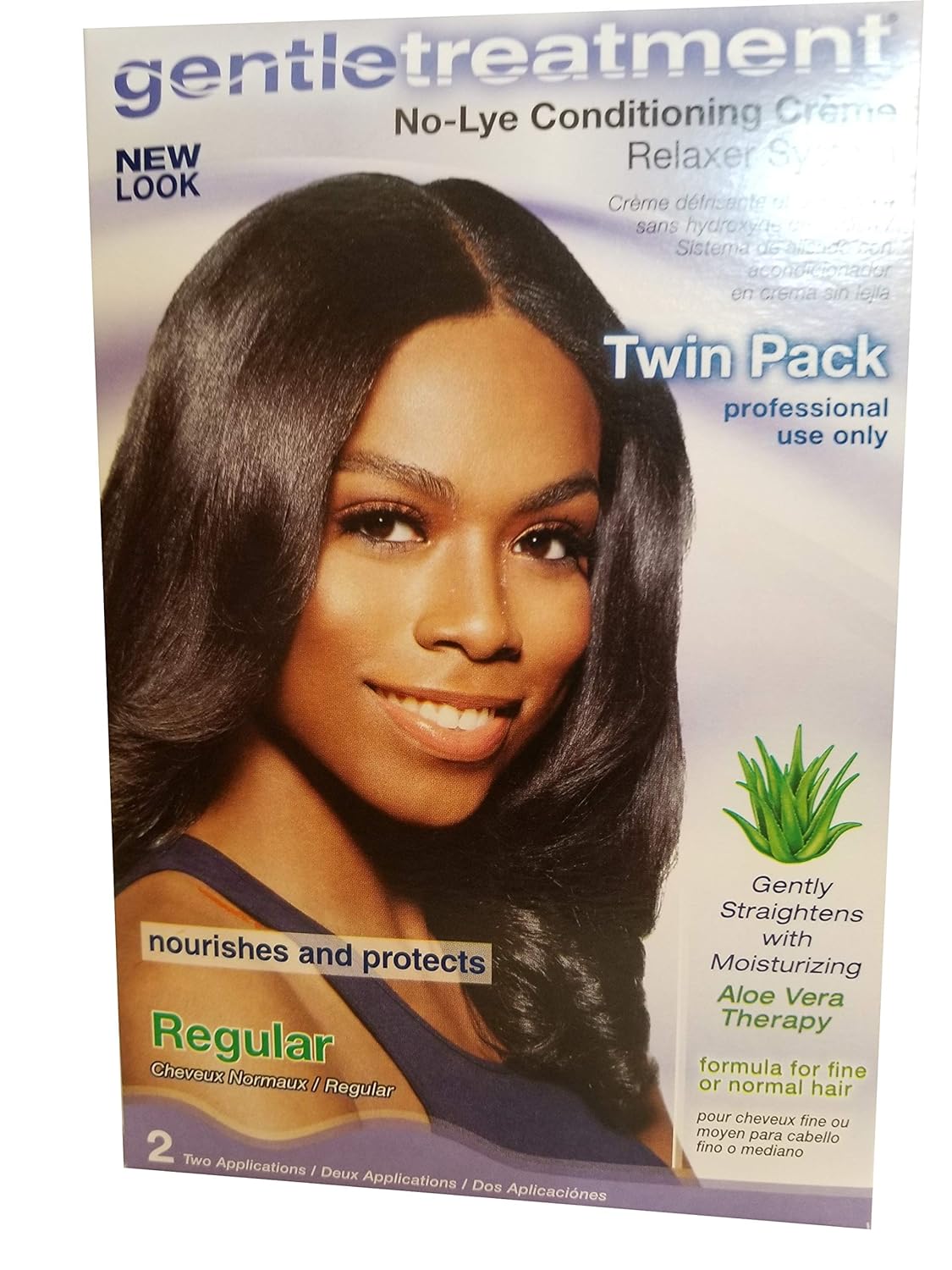 Gentle Treatment No-Lye Relaxer System Twin Pack - Regular Kit (2 App)