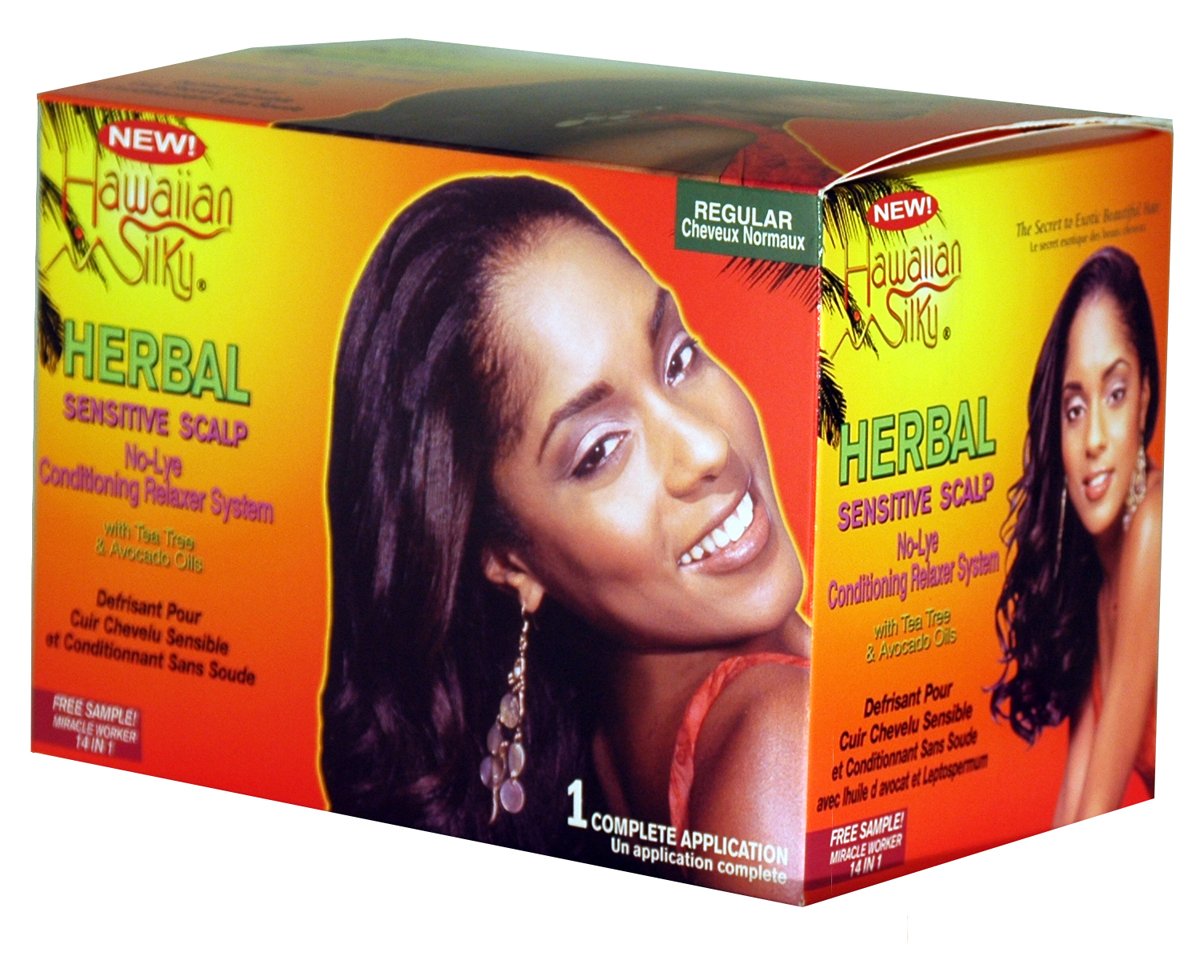 Hawaiian Silky Herbal No-Lye Conditioning Relaxer System - Regular Kit
