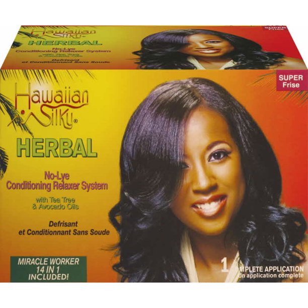Hawaiian Silky Herbal No-Lye Conditioning Relaxer System - Super Kit