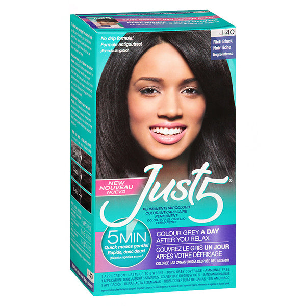 Just 5 Hair Color J-40 Rich Black Kit