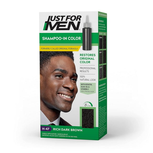 Just For Men Hair Color H-47 Rich Dark Brown Kit