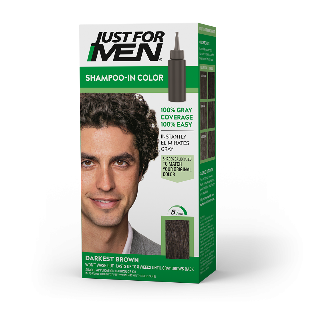 Just For Men Hair Color H-50 Darkest Brown Kit
