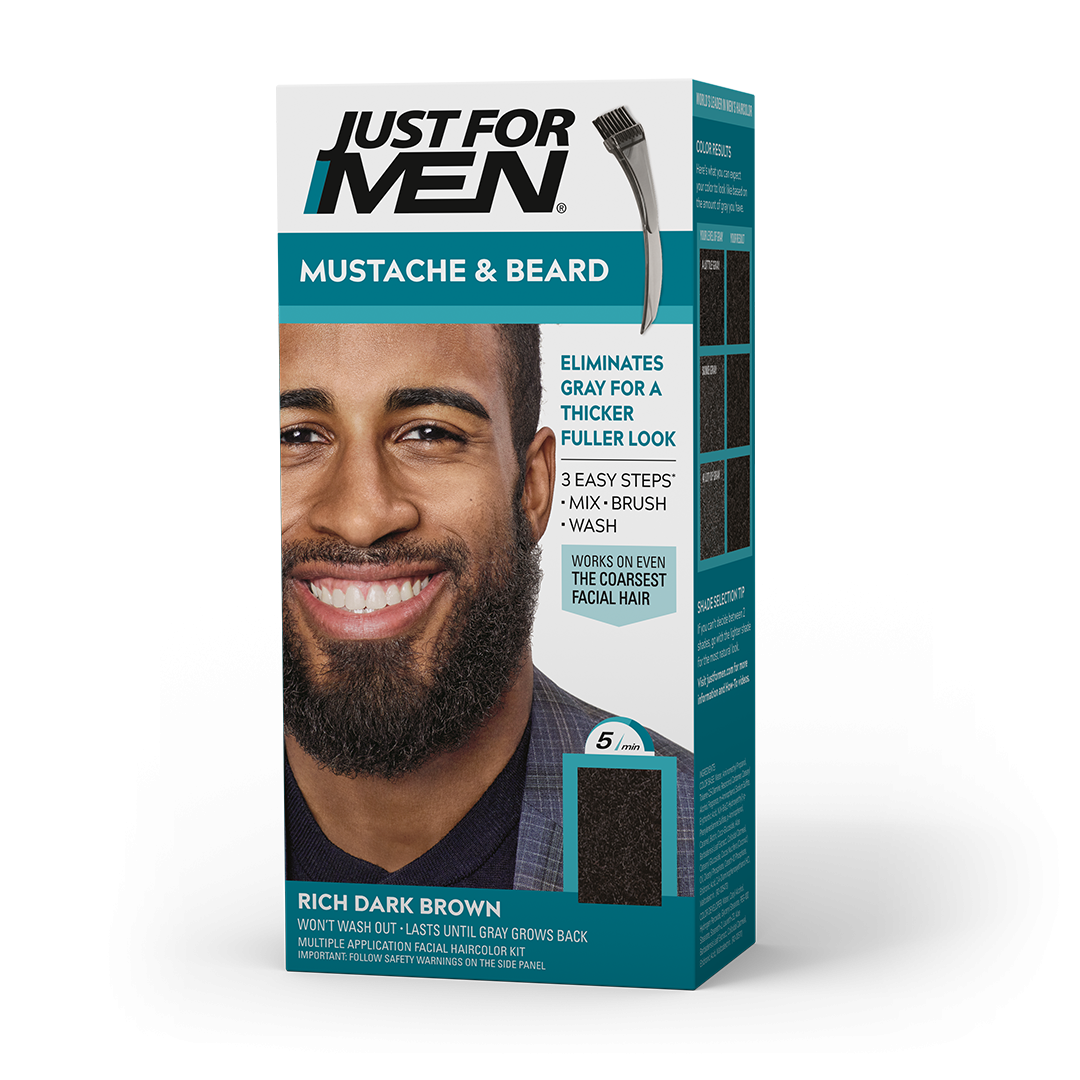Just For Men Mustache & Beard M-47 Rich Dark Brown Kit