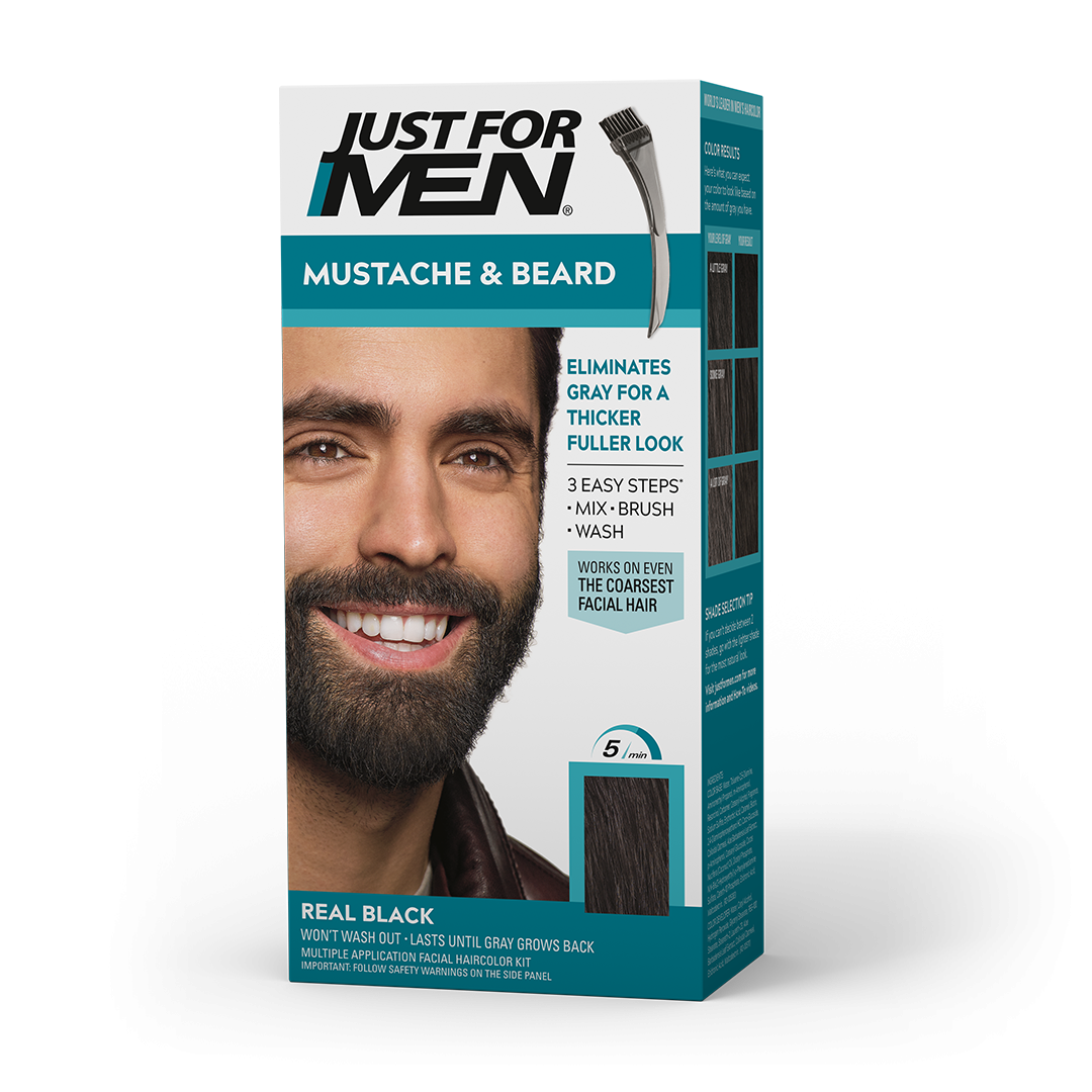 Just For Men Mustache & Beard M-55 Real Black Kit