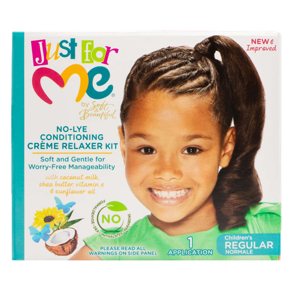 Just For Me No-Lye Conditioning Creme Relaxer Kit Regular