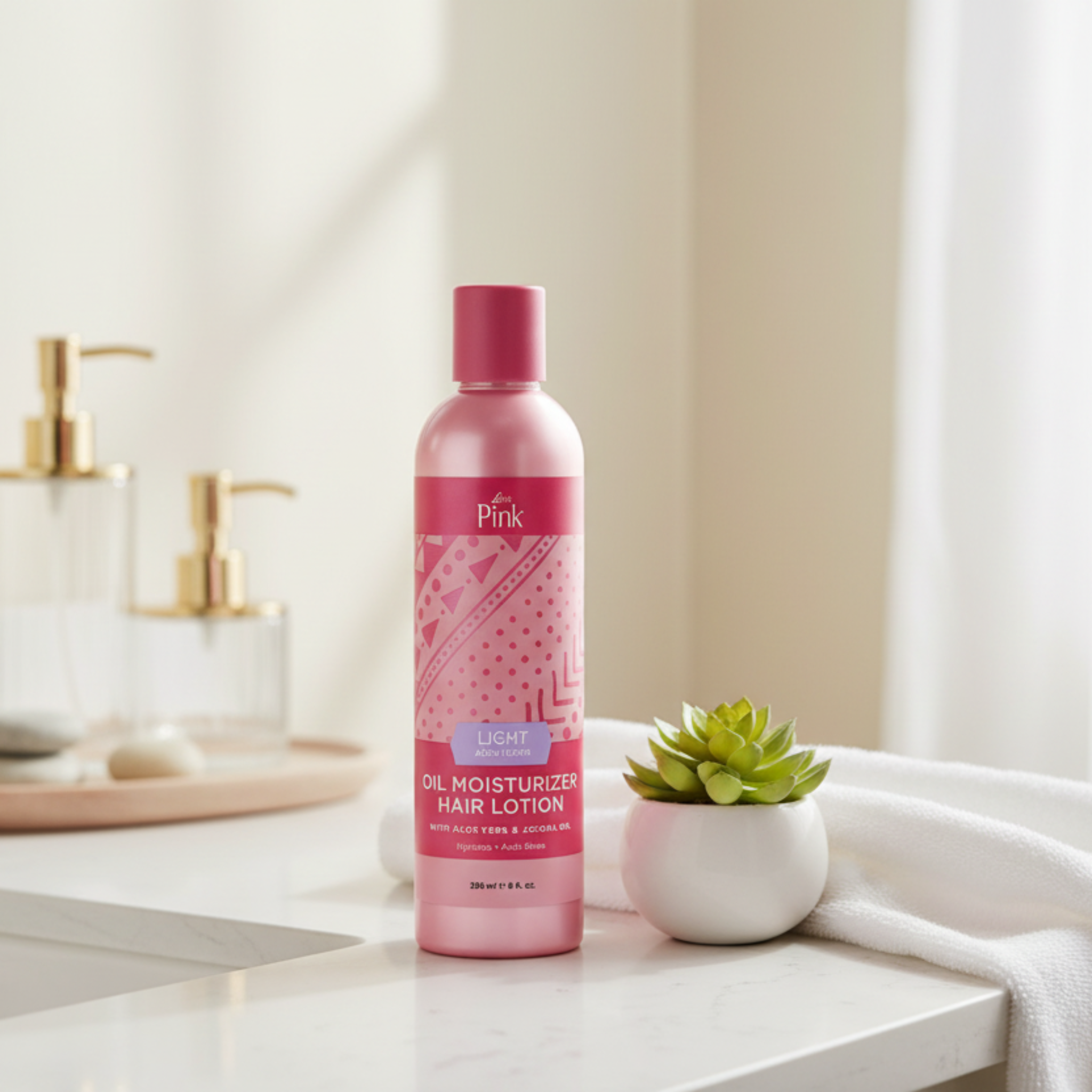 Luster's Pink Classic Light Oil Moisturizer Lotion 8oz