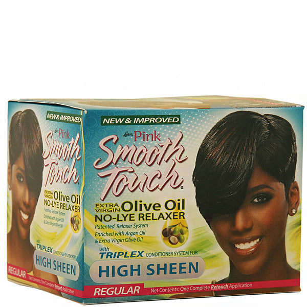 Luster's Pink Smooth Touch New Growth No-Lye Relaxer Regular with Olive Oil Conditioner KIT