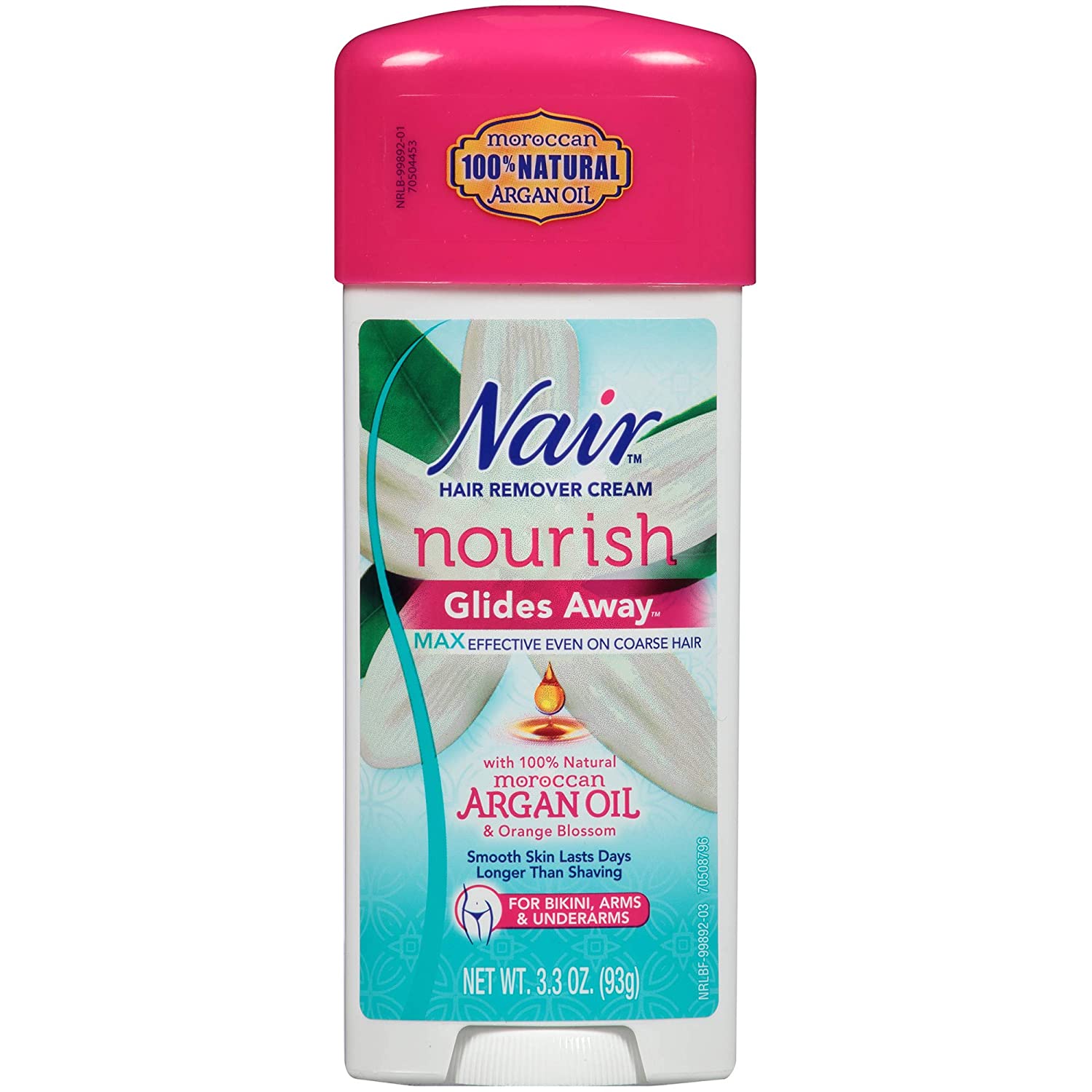 Nair Hair Remover Glides Away Argan Oil 3.3oz