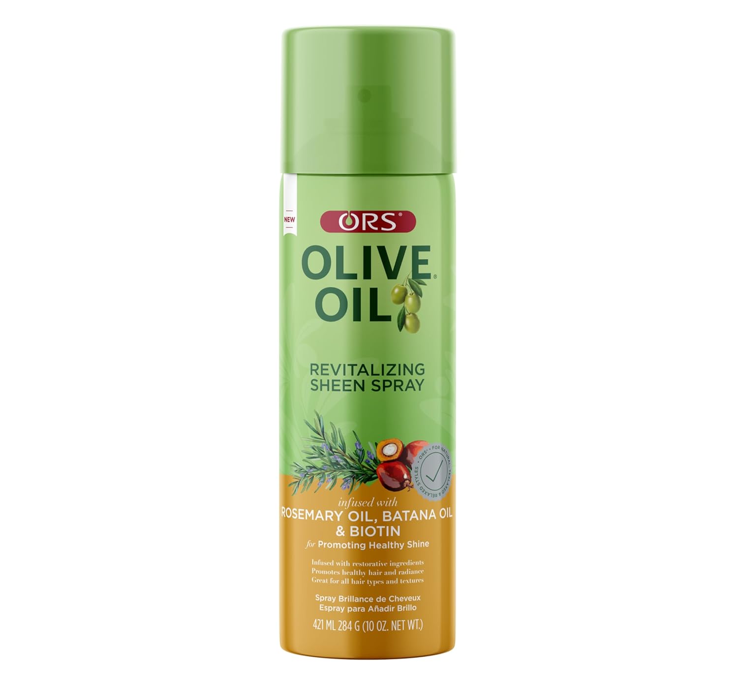 ORS Olive Oil Sheen Spray Revitalizing Rosemary Batana Biotin 10oz