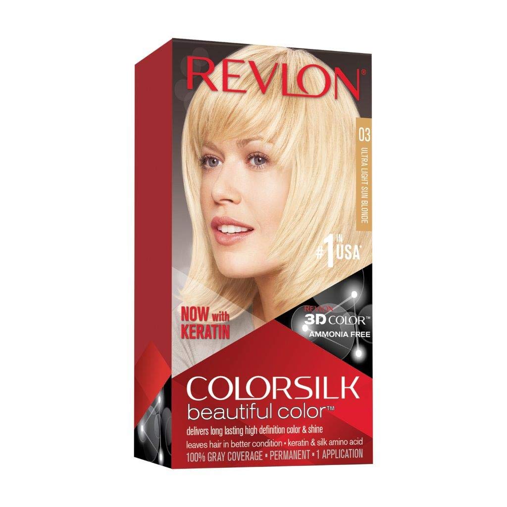 Revlon ColorSilk Hair Color #03 Ultra Light Sun Blonde KIT