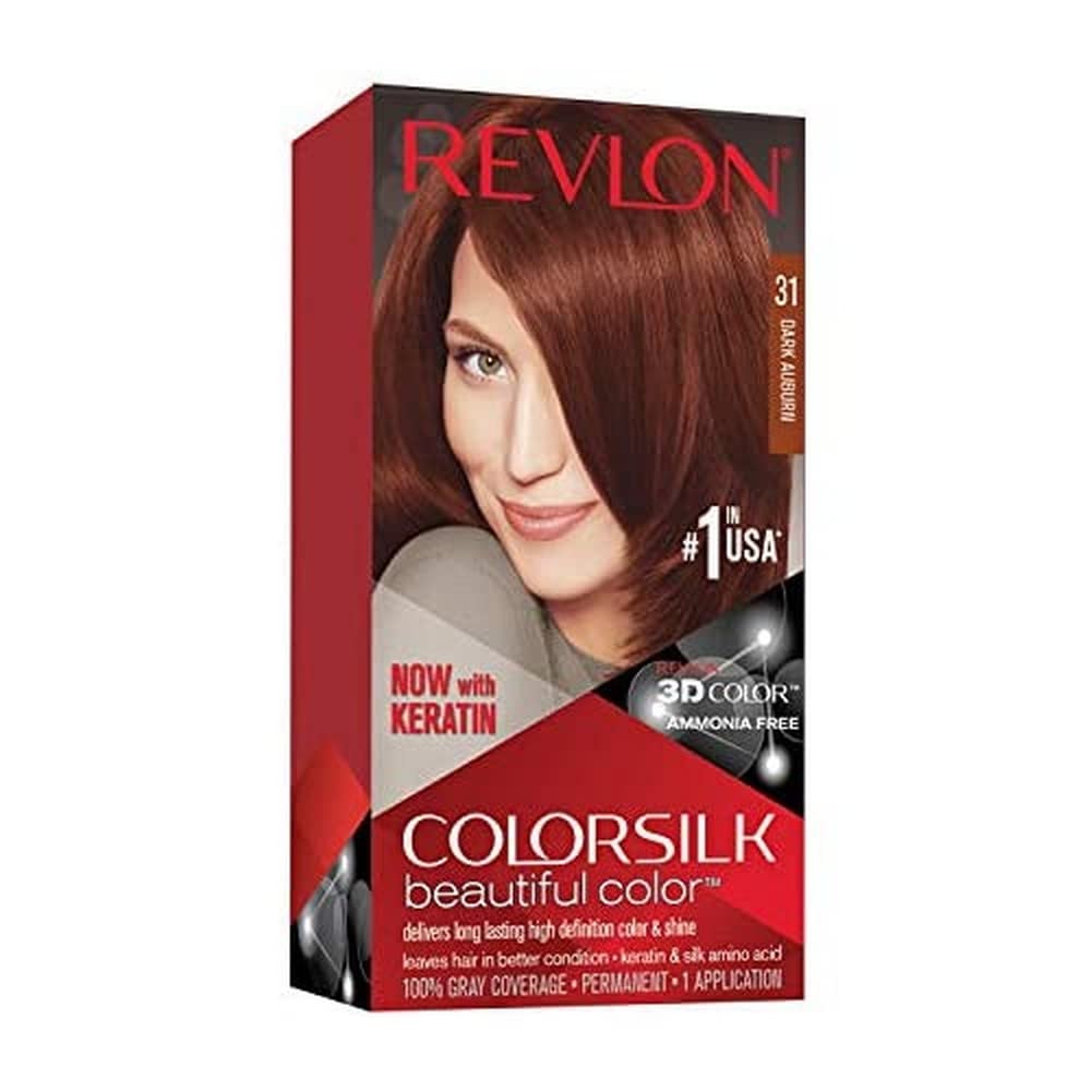 Revlon ColorSilk Hair Color #31 Dark Auburn KIT