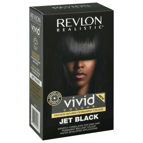Revlon Realistic Vivid Hair Color Jet Black KIT