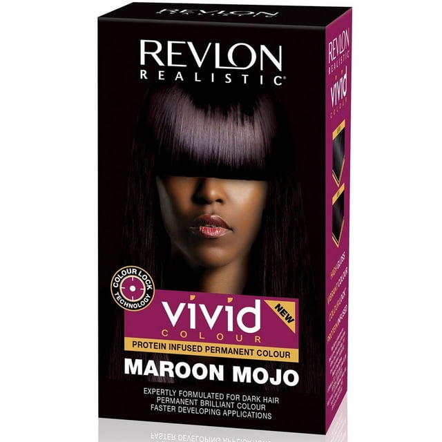 Revlon Realistic Vivid Hair Color Maroon Mojo KIT