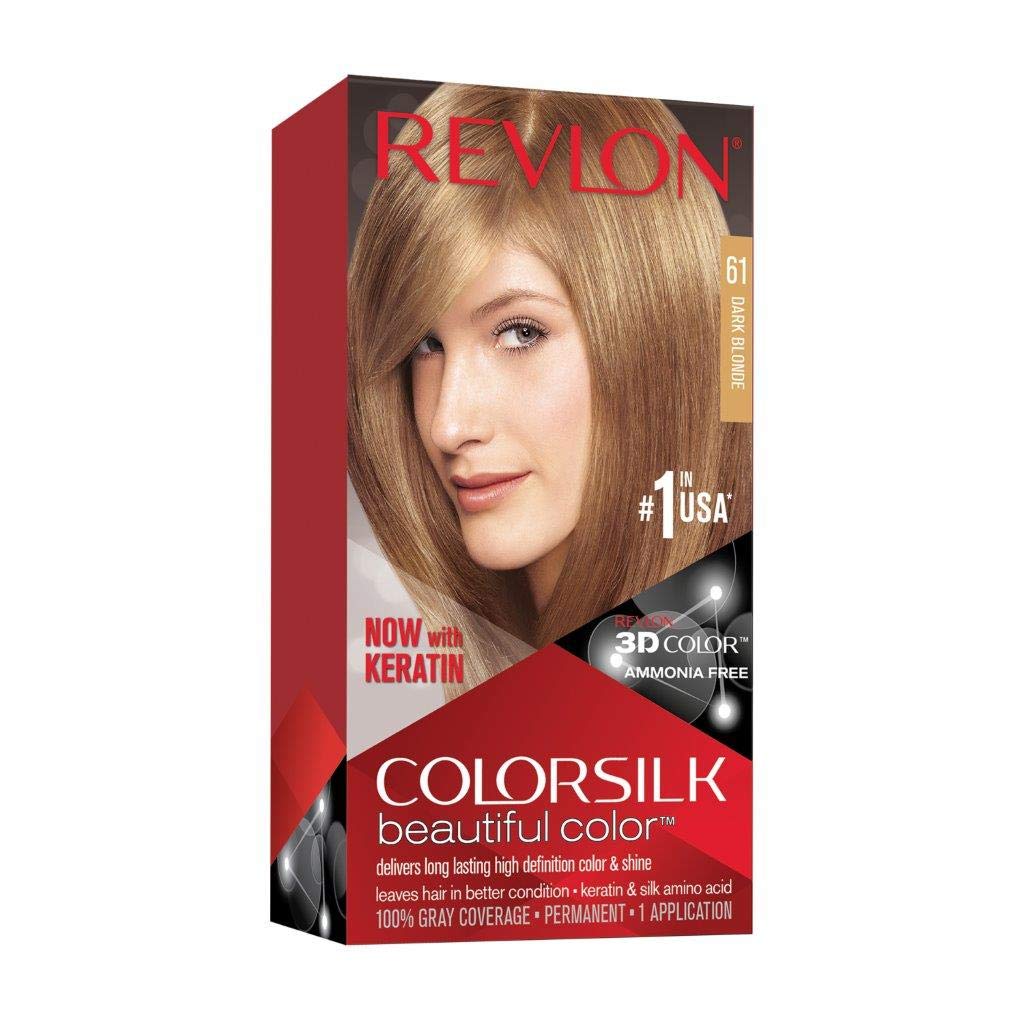 Revlon ColorSilk Hair Color #61 Dark Blonde KIT