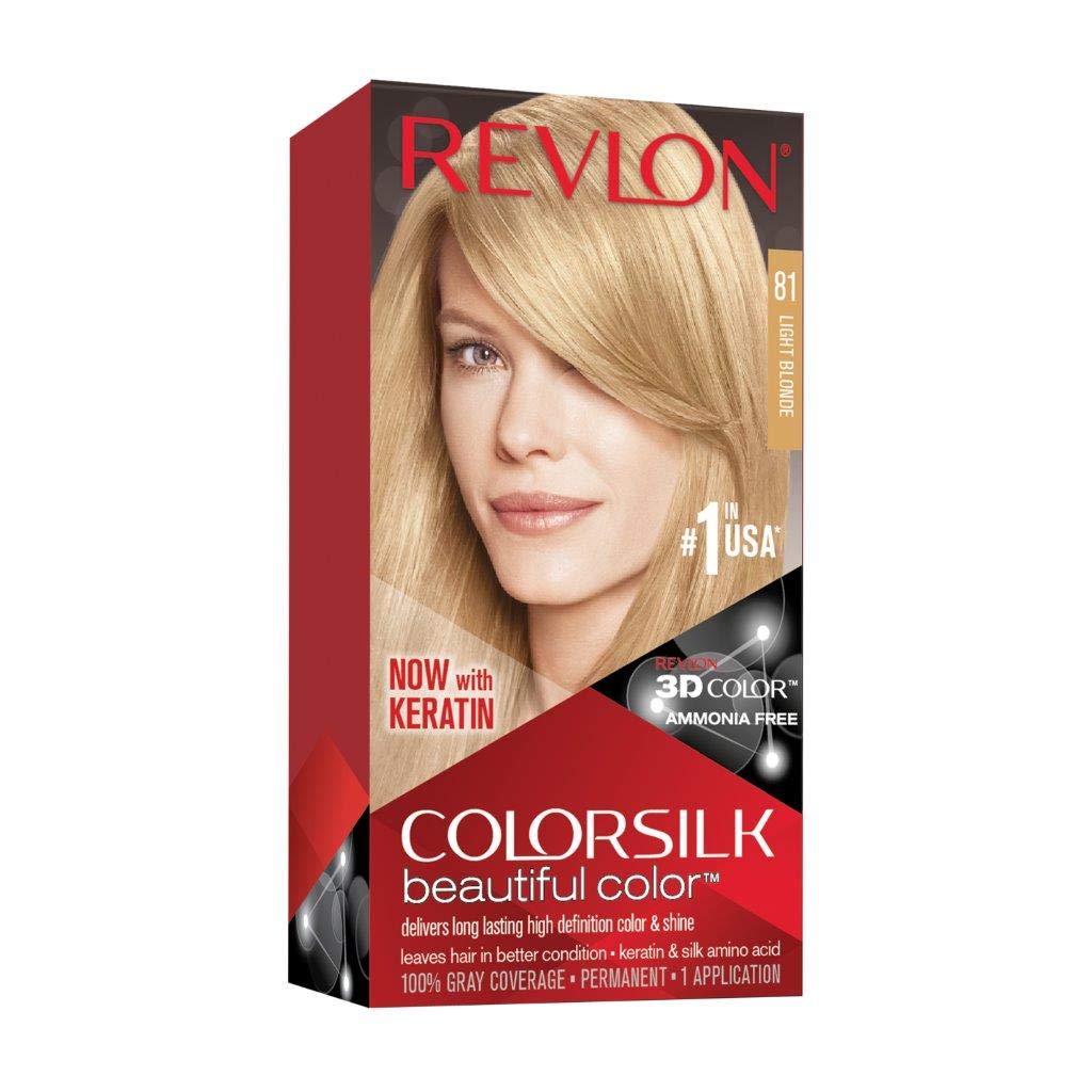 Revlon ColorSilk Hair Color #81 Light Blonde KIT