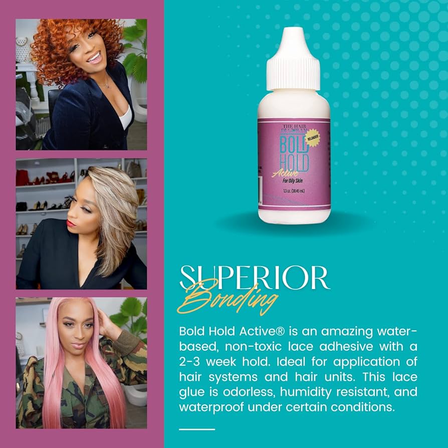 Bold Hold Lace Wig Glue Liquid Gold view 3
