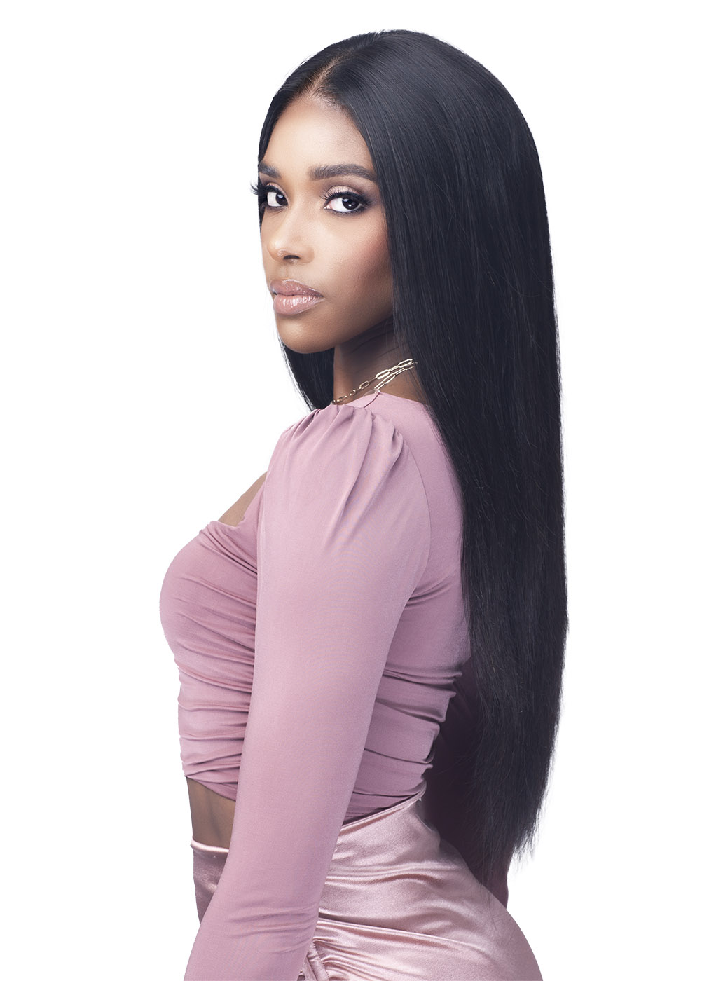 100% Human Hair Lace-Front Wig 26" (Straight) view 2